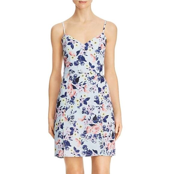 French Connection Armoise Strappy Cami Faux Wrap Mini Dress - Picture 2 of 16